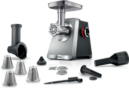 Bosch MultiPower Serie 8 - MFWS840M - Vleesmolen - Vaatwasserbestendige onderdelen - 2500W van Bosch