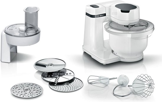 Bosch MUM Serie 2, 700 Watt Foodprocessor 700 W Wit van Merkloos