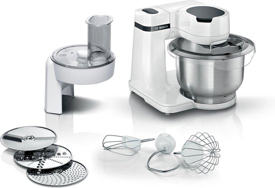 Bosch MUM Serie 2 - MUMS2EW01 - Keukenmachine - 700W - 3,8L - 3 Snijschijven - Wit van Bosch