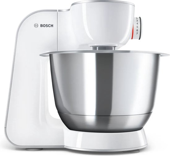 Bosch MUM5 - MUM58200 - Keukenmachine - 1000W - Keukenrobot - Keukenmixer - Mixer met Mengkom - 3.9L - Wit/Zilver van Bosch