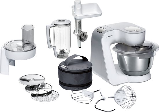 Bosch MUM5 - MUM58231 - Keukenmachine - 1000W - 3,9L - Wit/Zilver van Bosch