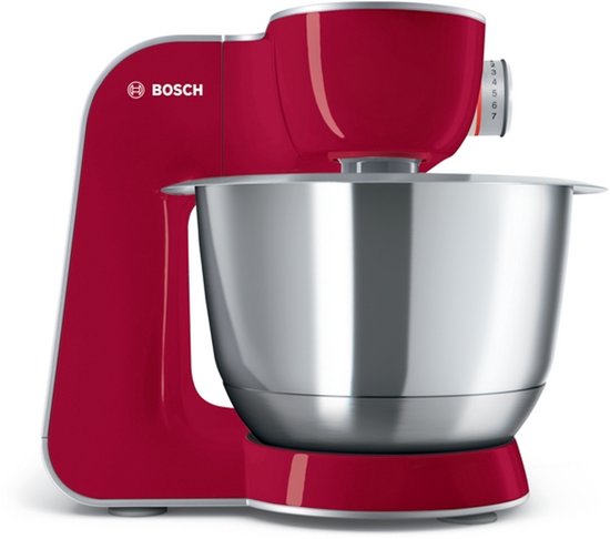 Bosch - MUM58710 - Serie 4 Keukenmachine MUM 5 1000 W Rood, Zilver MUM58710 van Bosch