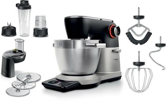 Bosch MUMS8ZS22 kokende keukenmachine 1800 W 6 l Zwart, Zilver