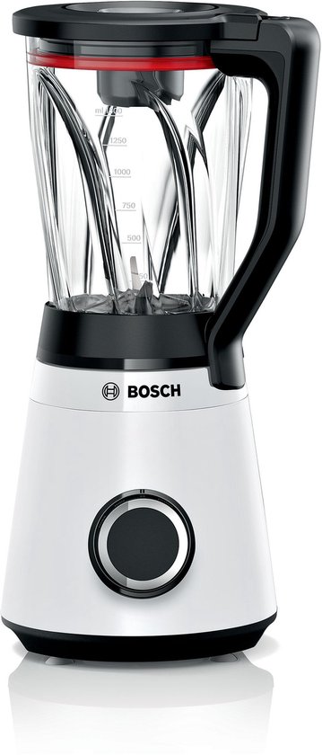 Bosch Serie 4 MMB4151W - Blender - 1,5L - VitaPower - 1200W - 10 jaar motorgarantie - Met veiligheidsdeksel - Tritan blenderkan - Wit / Zwart van Bosch