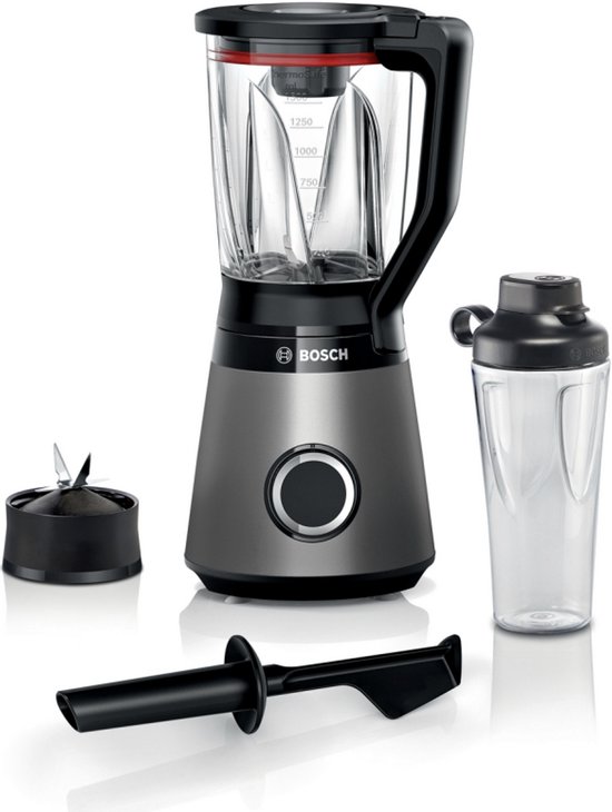 Bosch Serie 4 MMB4194S - Blender - 1,5L - VitaPower - 1200W - 10 jaar motorgarantie - Met veiligheidsdeksel - Zilver van Bosch