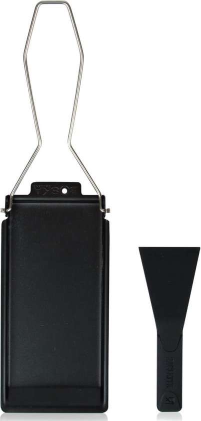Boska Cheese Barbeclette® - voor BBQ - Kaaspannetje met Spatel - Zwart - 175x85 mm