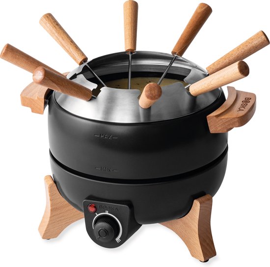 Boska Elektrische Fondueset Party - 2,3L - Voor Kaasfondue, Chocoladefondue, Hotpot en Bouillonfondue - Fondueset elektrisch - Met temperatuurregelaar