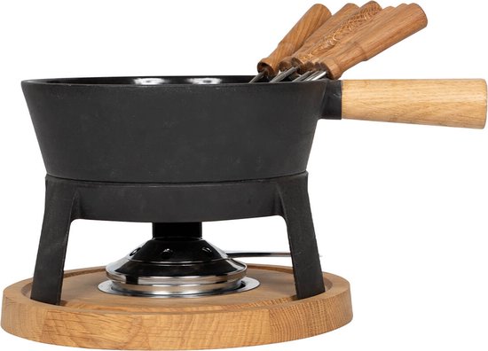 Boska Fondueset Pro L - Kaasfondueset - Voor elk type fornuis - Robuust & onbreekbaar gietijzer - 1,8 liter van Boska