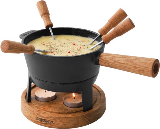 Boska Fondueset Pro S - Kaasfondue - Fonduepannen - Fonduepan voor 350 gram Kaas - 700 ml