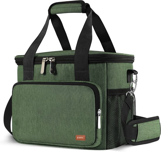 BOTC Koeltas - Koelrugzak - Lunchtas - 13 liter - 30x19x23cm - Lekvrij en waterdicht - Geïsoleerde Koeltas - Groen van BOTC