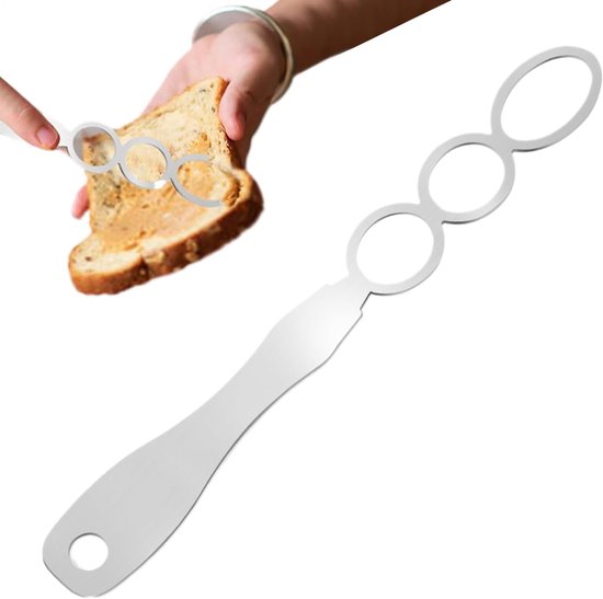 Boter Mixer - Roer Gereedschap - Gemakkelijk Kloppen - Roestvrij Staal - 29 x 6 cm - Zilverkleurig