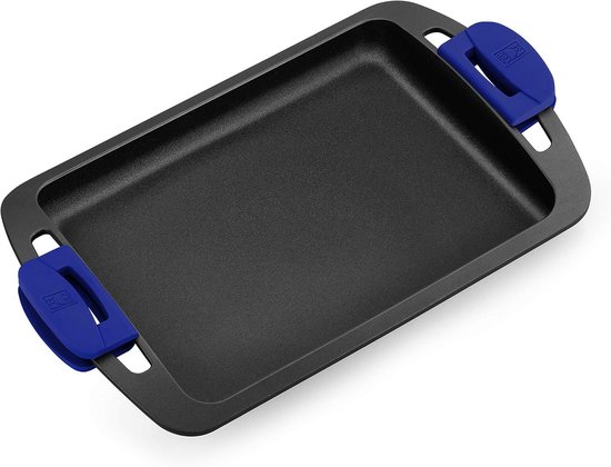 BRA Advanced smooth grill plate, 40 cm, cast aluminium with non-stick coating, reinforced for excellent performance and scratch resistance, multi-coloured