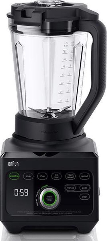 Braun JB9040BK 3 l Blender voor op aanrecht 1600 W Zwart van Braun