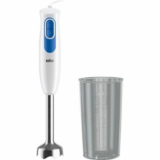 Braun MQ20.001 - Staafmixer - 600 W - Blauw/Wit - EasyTwist-systeem van Merkloos