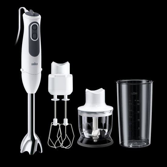 Braun MQ3125B MultiQuick 3 Vario Staafmixer Wit