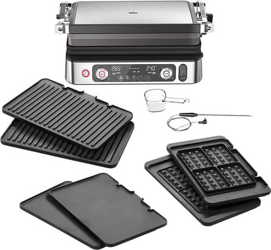 Braun MultiGrill 9 Pro CG9167 - Contactgrill - RVS van Braun