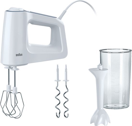 Braun MultiMix 3 HM3105WH - Handmixer - Wit van Braun