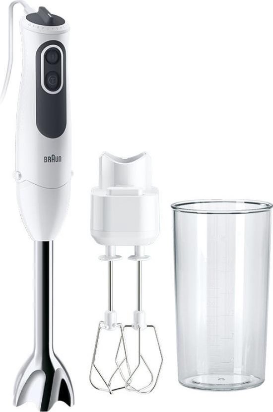 Braun MultiQuick 3 Vario MQ3105BWH - Staafmixer - Wit van Merkloos