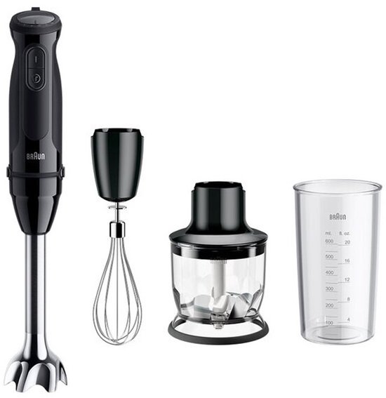 Braun MultiQuick 5 MQ 50202 M 0,6 l Staafmixer 1000 W Zwart van Braun