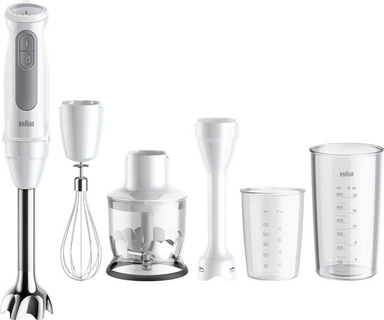 Braun MultiQuick 5 MQ50.220M - Staafmixer - Geschikt voor babyhapjes - Wit van BRA