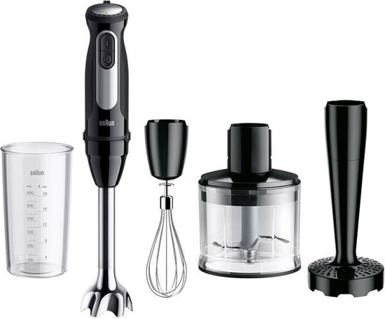 Braun MultiQuick 5 Pro 0,6 l Staafmixer 1000 W Zwart, Zilver van Braun