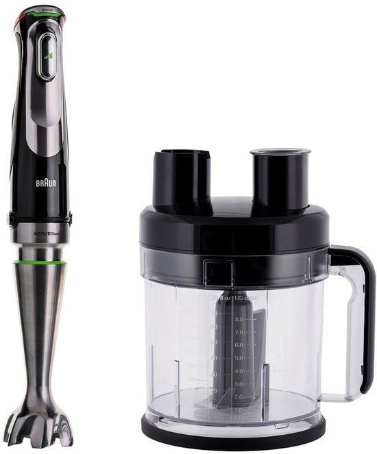Braun MultiQuick 9 - Staafmixer - 1200W - ACTIVEBlade - 9-in-1 Accessoireset van Merkloos