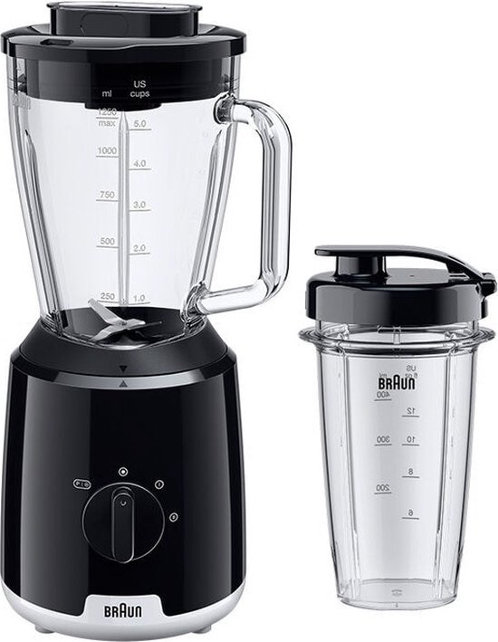 Braun PowerBlend 1 JB1051BK - Blender - Zwart van Braun