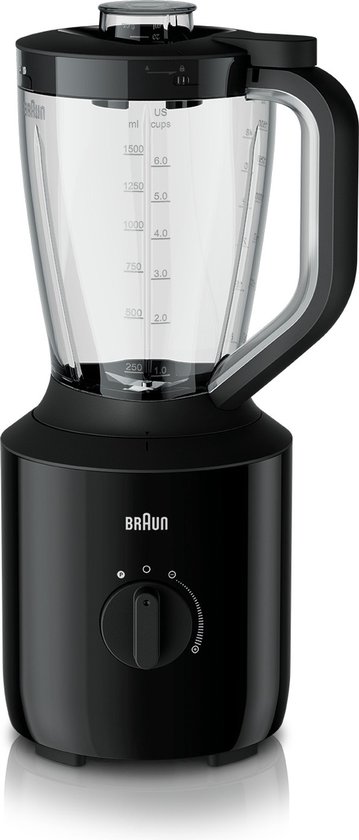 Braun PowerBlend 3 JB3100BK - Blender - Zwart van Braun