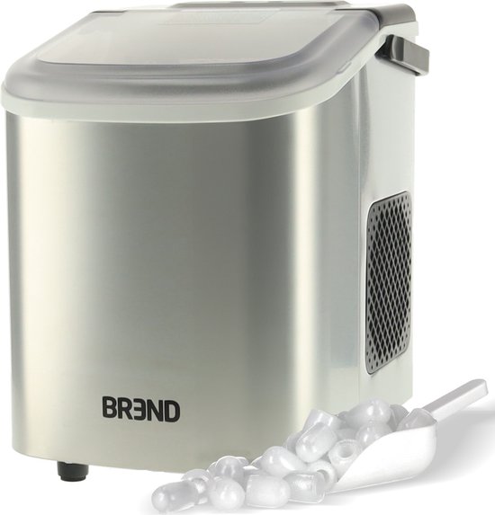 BREND BR-2213 IJsblokjesmachine met Schep - Draagbare IJsblokjesmaker - RVS van BREND