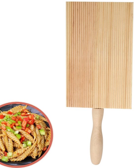 Brenzoos - Pasta Board - Gnocchi Roller - Perfect voor Thuis Koken - Houten Snijplank - Voor Gnocchi en Garganelli - Handig Keukengerei - Duurzaam M.. van Merkloos
