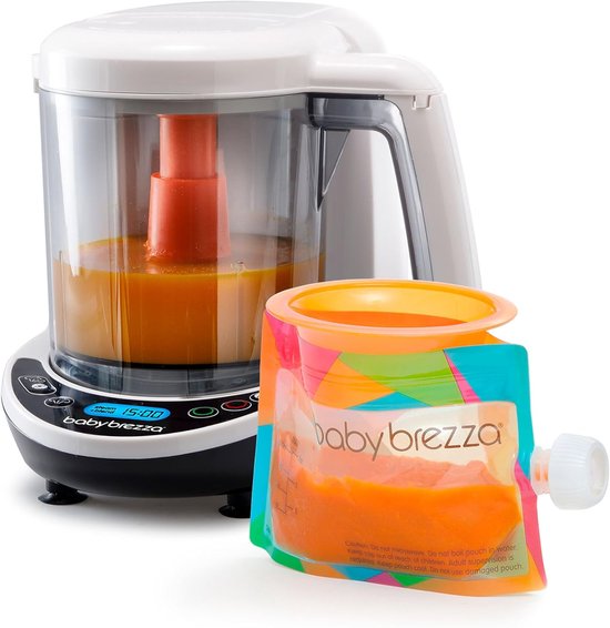 brezza - Food Maker Deluxe - Multifunctionele babyrobot - Verwarmt met stoom en mengt levensmiddelen met een druk op de knop