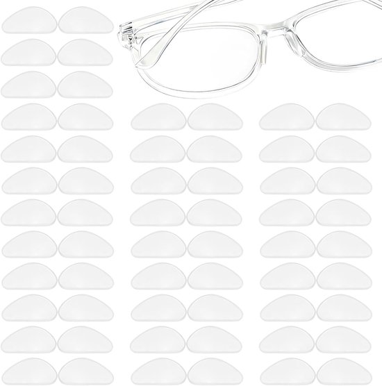 Brillen, zelfklevend, zachte accessoires voor zonnebrillen, correctieglazen (transparant)