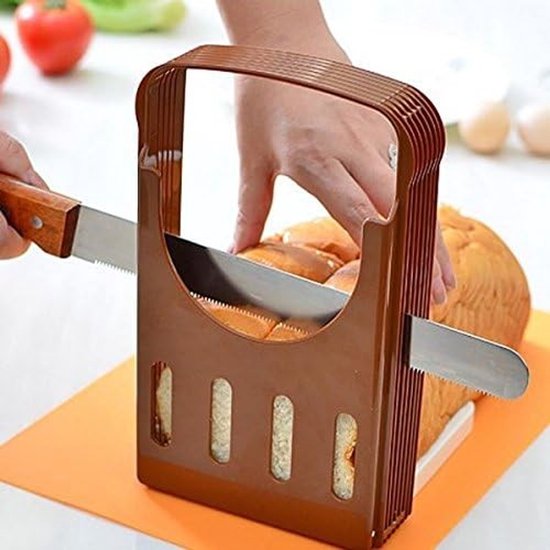 Broodsnijder voor Perfecte Plakken, Ideaal voor Brood en Toast, Snijhulp en Keukenaccessoire