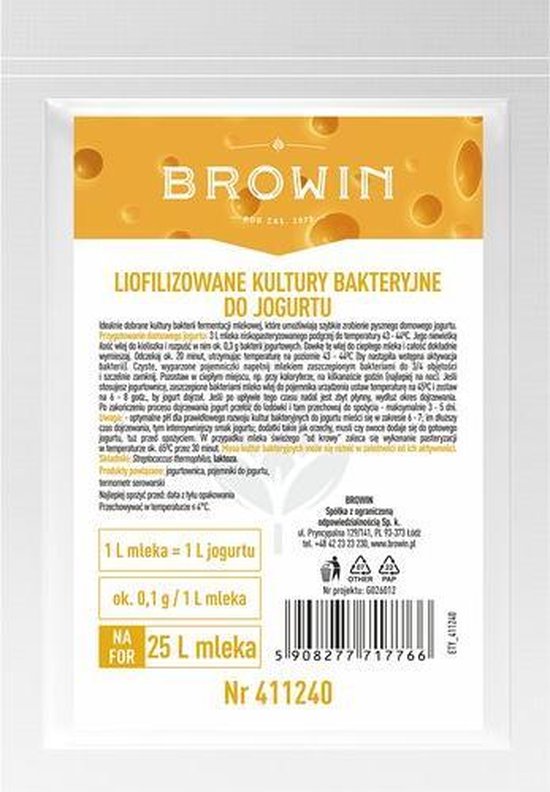 Browin yoghurt cultuur van Browin