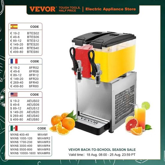 BTD - Drankmachine - Koude drankjes - Sapjes - Milkshake - Water - Fris - Fruitig - Zomer van Merkloos