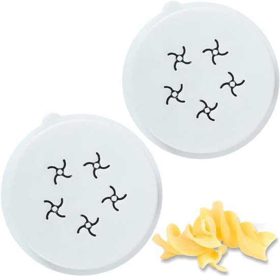 Bucati Pastamaker-accessoires, 2 stuks, voor verse handgemaakte pastamakers, pastamaker compatibel met Phileps Pastamaker Advance, pastamaker-trafila van POM