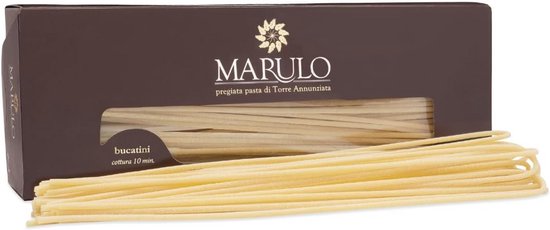 Bucatini Pasta - Handgemaakte Italiaanse Pasta van 100% Durum-Griesmeel - 500g van Merkloos