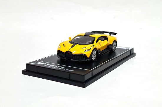 Bugatti Divo 1-64 Hypercar League Collection Postercars Die-cast geel van Bugatti