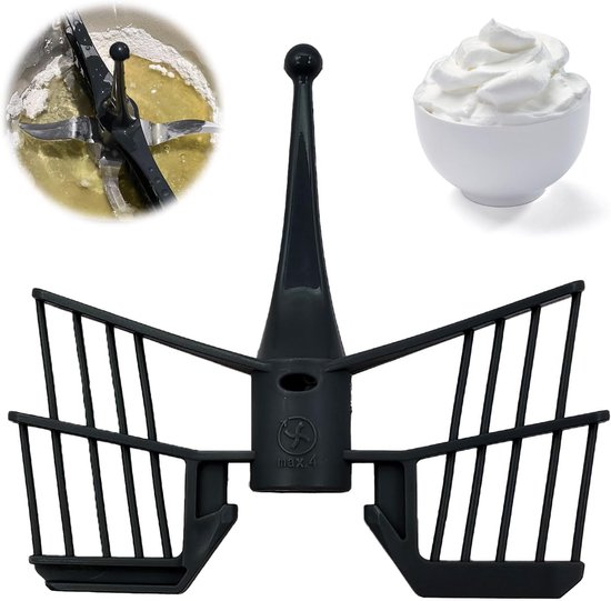 Butterfly-Stirer Accessoire voor Thermomix TM5-TM6-TM31 - Roeraccessoire - Keukenmachine Onderdelen - Zwart van Merkloos