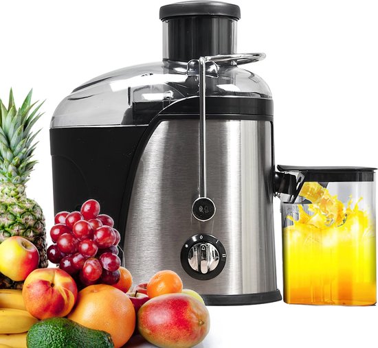By Barkhuis Slow juicer - Sapjesmaker - Krachtige fruit centrifuge - Elektrische Juicer - Groenten en fruitpers - Zwart van By Barkhuis