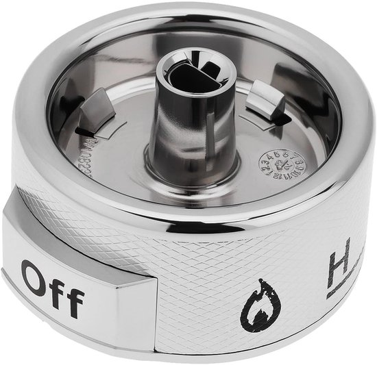 Byshayne- Kachelbrander Vervangingsknop - Compatibel met Whirlpool/KitchenAid - MPN W11030413 - Schacht Grootte 0.18inx0.23in - Lengte 1.78inx1.18in - Vervangt meerdere modellen - Knop