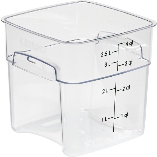 Cambro FreshPro Camsquare Vershouddoos 3.8Ltr - CU137 - Restaurant - Hotel - Professioneel zonder deksel van Merkloos