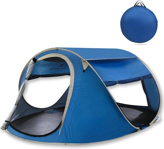 Campingtent - Automatische Pop-up - Voor 2 Personen - UV Bestendig - Waterdicht en Winddicht - Inclusief Draagtas van Lumaland