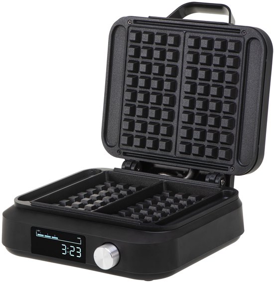 Camry CR 3086 - Wafelijzer - 2200W - Wafelmaker Met LED Display & Timer - 6 Bruiningsniveaus van Camry