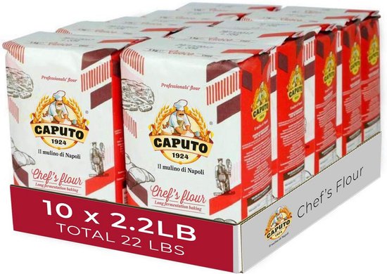 Caputo Tipo 00 Pizzamel 10x1kg - Fijne Tarwebloem voor Perfecte Pizza