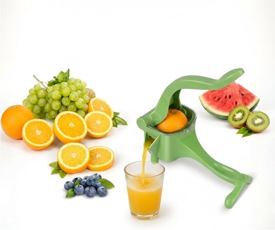 carmdering - Handmatige Citruspers - Handgebeden Vruchtenpers - Draagbare Sappenpers - Efficiënte Zaadscheiding - Ergonomische Hendel - Roestvrij Staal en BPA-vrij Kunststof - Compact en Lichtgewicht - Vers Sap Overal Bereiden - 1 Stuks