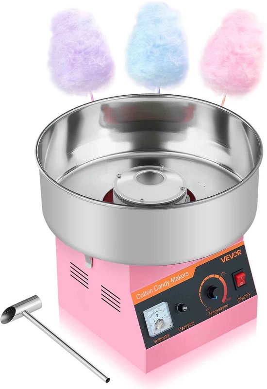 Casa Living Suikerspinmachine - 15 Inch RVS Kom - Eenvoudige Bediening - 1000W Krachtig - Voor Thuis, Feestjes en Kraampjes - Roze