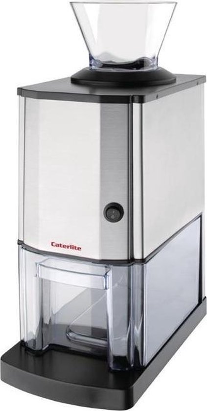Caterlite Elektrische IJscrusher met 3L voorraadbak - Ijsvergruizer tot 12kg per uur - RVS van Caterlite