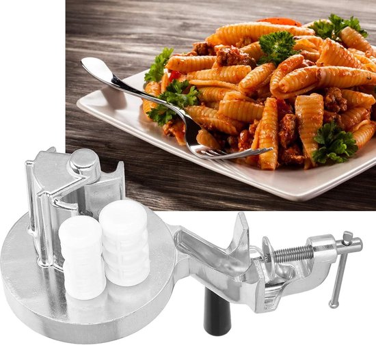 Cavatelli Maker Machine met Easy Clean Rollers - Zelfgemaakte Noodle Pasta Persmachine voor Keuken Spaghetti Fettucini Gnocchi Risotto pasta roller