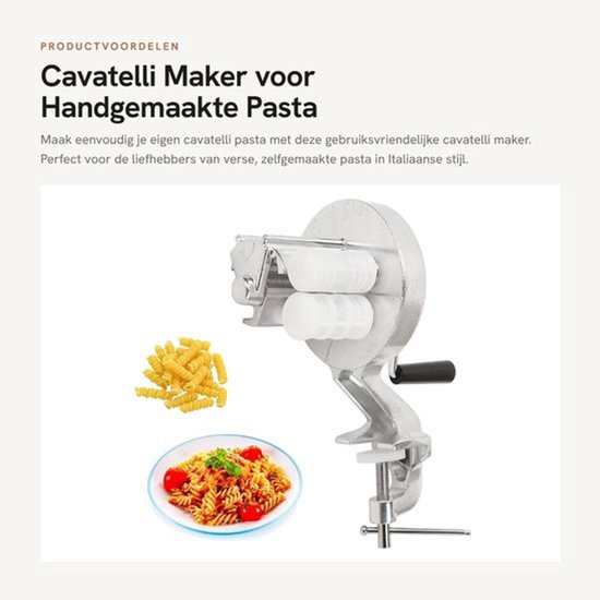 Cavatelli Maker voor Handgemaakte Pasta